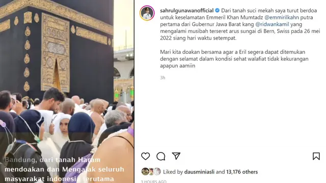 Sahrul Gunawan - Ridwan Kamil (Foto: Instagram/@sahrulgunawan official)