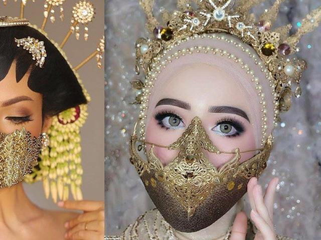6 Gaya Pengantin Wanita Pakai Masker Unik Saat Menikah Di Tengah Corona Hot Liputan6 Com Ngapak art di instagram digital painting semirealism. 6 gaya pengantin wanita pakai masker