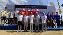 China berhasil keluar sebagai juara mixed relay 12th Asian Open Water Swimming Championship 2026 di Jimbaran, Bali. (Bola.com/Alit Binawan)