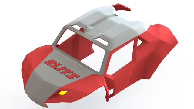 Mock-up 1:16 mobil listrik ITS-UBL (Istimewa)