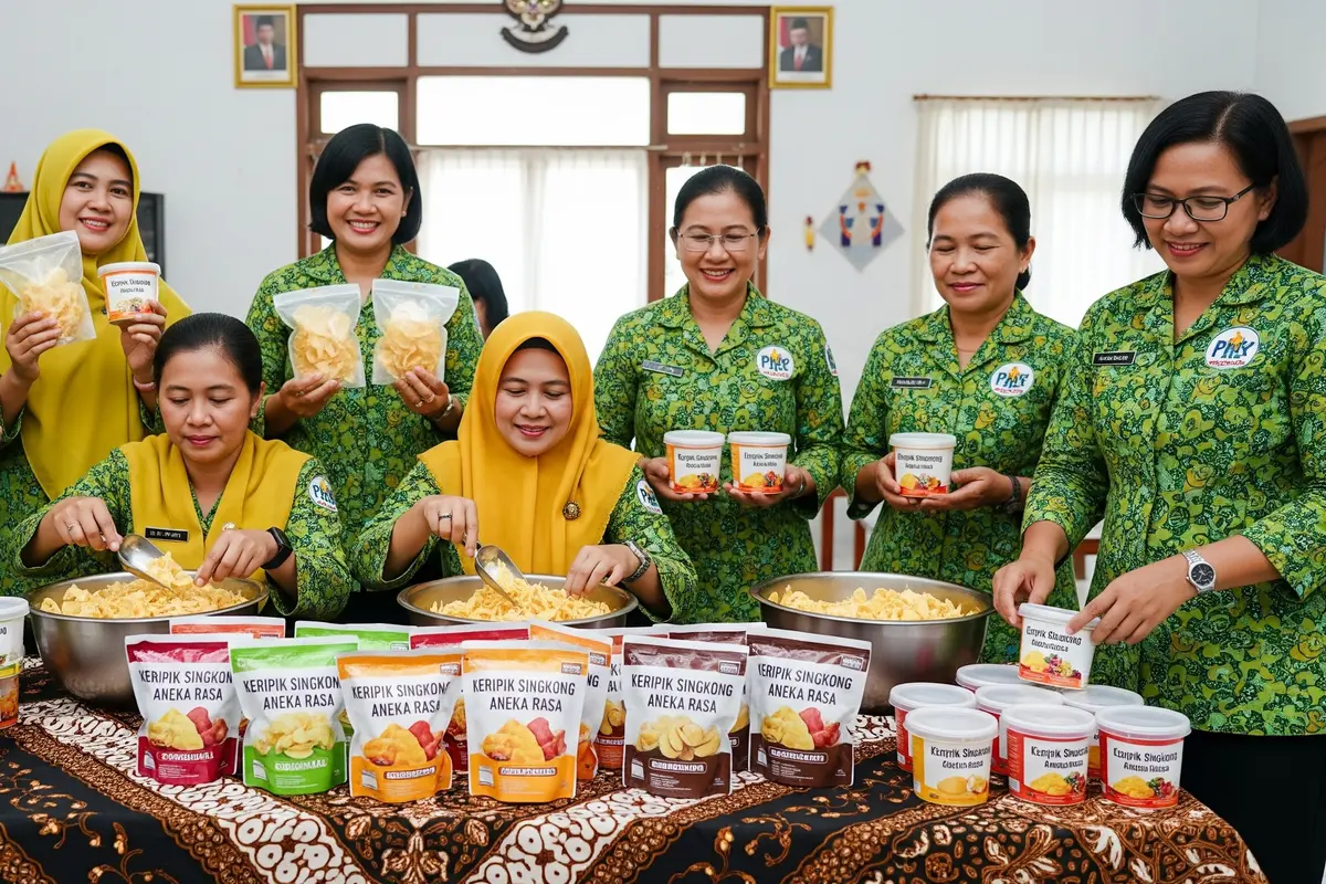 Ide Jualan Camilan untuk Ibu PKK 2026 Keripik Singkong Aneka Rasa