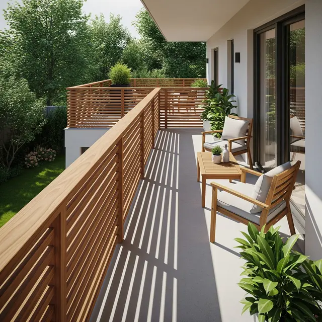 Gambar Pagar Balkon Rumah Minimalis (Image by Gemini AI)