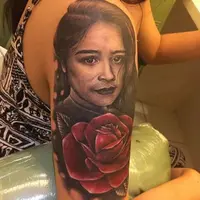 Penggemar menato lengannya dengan gambar wajah Prilly Latuconsina (Instagram/@prillylatuconsina96)