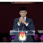 Calon Presiden (Capres) nomor urut 01 Anies Baswedan&nbsp;saat membacakan visi misi di debat Pilpres 2024 terakhir yang digelar Minggu (4/2/2024) di Jakarta Convention Center (JCC), Senayan, Jakarta Pusat. (Tangkapan Layar YouTube KPU RI)