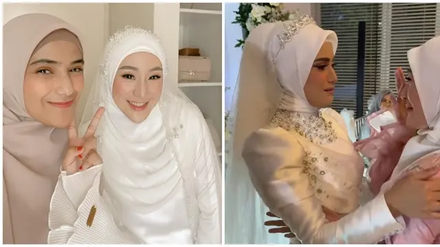 6 Potret Nadya Mustika dan Larissa Chou Saling Dampingi di Pernikahan, Sahabat Jadi Ipar