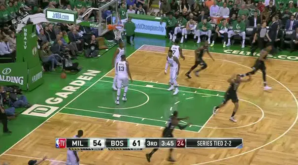 Berita video game recap NBA 2017-2018 antara Boston Celtics melawan Milwaukee Bucks Thunder dengan skor 92-87.