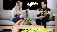 Veranda Talk ini sudah dilakukan Presiden Jokowi saat menerima kunjungan kehormatan Ratu Belanda, Maxima. (Biro Setpres)