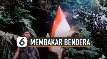 Beredar video seorang pria membakar bendera merah putih. Belum diketahui apa maksud dan tujuan pria itu melakukan tindakan tersebut.