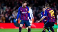 Lionel Messi menghindarkan Barcelona dari kekalahan saat menghadapi Sevilla pada laga pekan ke-22 La Liga. (dok. Barcelona FC)