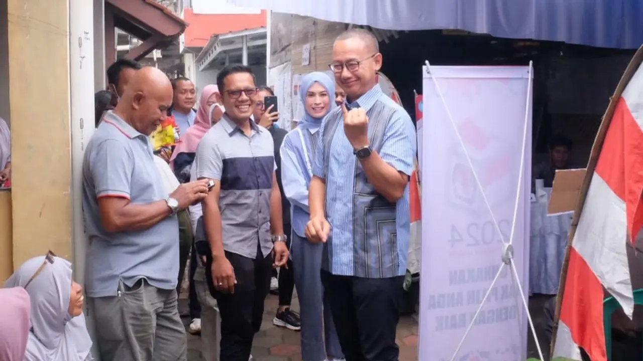 Sekjen PAN yang juga Anggota DPR RI Dapil Kota Bogor-Cianjur, Eddy Soeparno memantau langsung jalannya pelaksanaan Pemilihan Umum atau Pemilu 2024 di Kota Bogor.