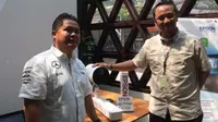 Acara peluncuran proyektor laser LightScience di kawasan Jakarta, Selasa (31/7/2018). Liputan6.com/ Andina Librianty