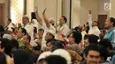 Ekspresi  anggota Komunitas Disabilitas Indonesia saat mendengarkan pidato calon presiden nomor urut 02 Prabowo Subianto dalam acara peringatan Hari Disabilitas Internasional ke-26 di Jakarta, Rabu (5/12). (Merdeka.com/Iqbal Nugroho)