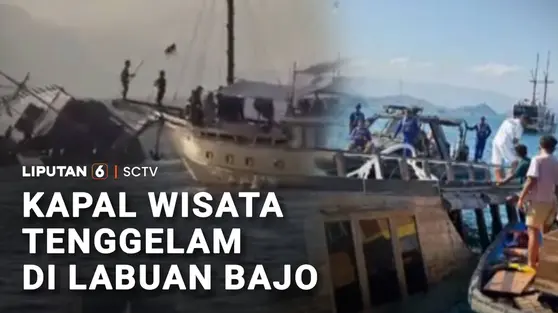 Kapal Wisata Tenggelam di Labuan Bajo