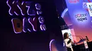 Presenter Najwa Shihab saat menjadi pembicara di XYZ DAY 2018 di The Hall Senayan City, Jakarta, Rabu (25/4). Wanita yang akrab disapa Nana ini berbicara seputar network dan netizen. (Liputan6.com/Herman Zakharia)