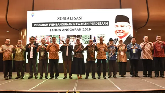 Sosialisasi Program Pengembangan Kawasan Perdesaan Kemendes PDTT di Jakarta, Senin (18/2).
