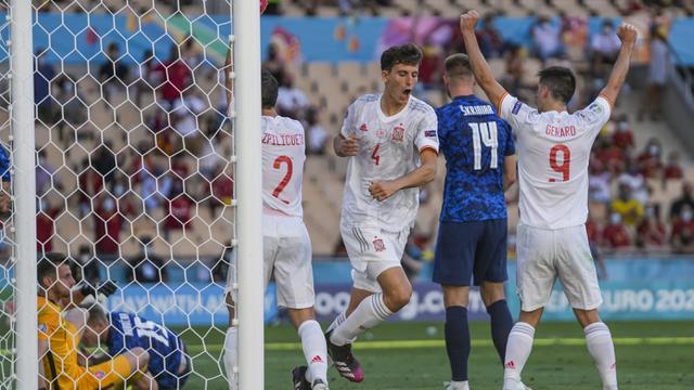 Foto Piala Eropa: Spanyol Lolos ke 16 Besar Euro 2020 usai Pesta Gol ke gawang Slovakia
