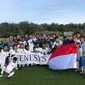 Timnas Indonesia U-16 meraih gelar juara turnamen Jenesys di Jepang. Di babak final, Timnas Indonesia U-16 mengalahkan Vietnam U-16 dengan skor 1-0, Senin (12/3/2018) di Kirishima Yamazakura Miyazaki Prefectural Comprehensive Sports Park. (Dok: PSSI)