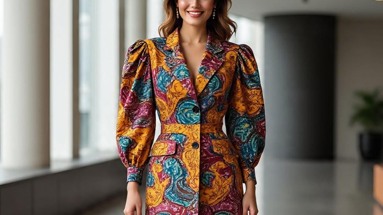 Lagi Hits di 2025, 7 Model Batik Brokat Kombinasi Lengan Puff dan Bishop yang Anggun Maksimal
