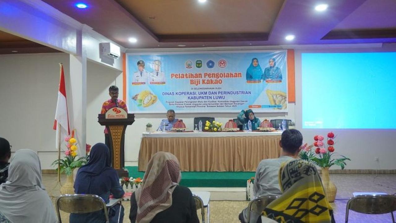 Pemkab Luwu Gelar Pelatihan Pengolahan Biji Kakao, Dorong Hilirisasi dan Daya Saing Produk Lokal