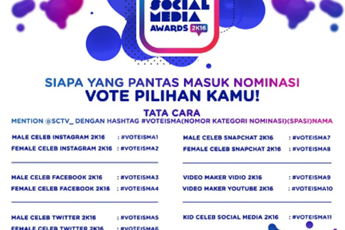 [Bintang] Indonesian Media Social Awards 2016