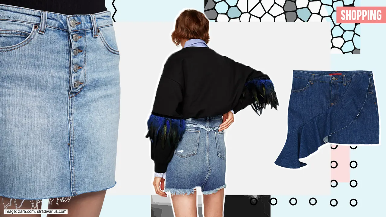 [Bintang] Denim skirt
