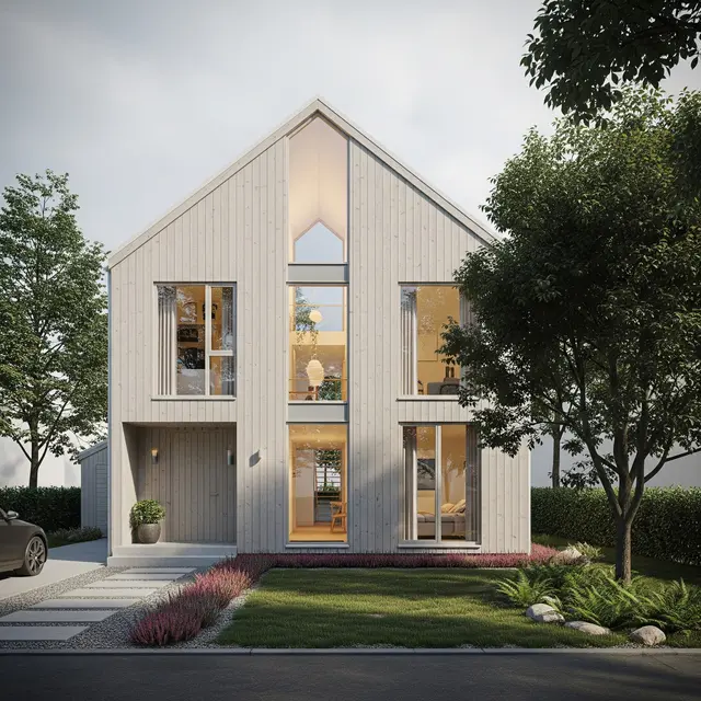 Desain Gambar Rumah Minimalis 2 Lantai (Gemini AI)