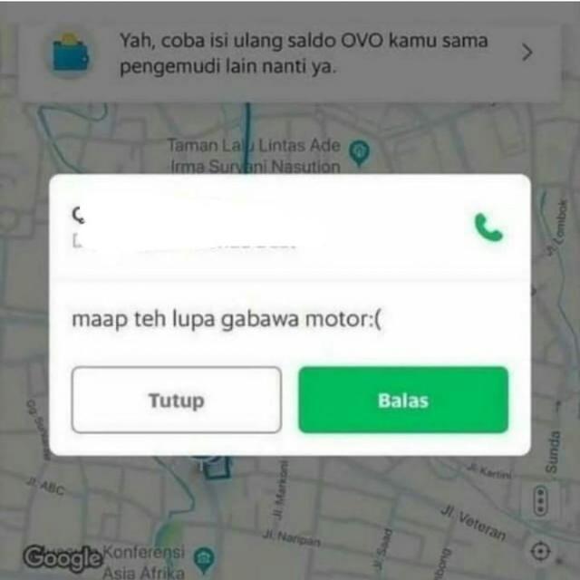 8 Chat Kocak Cara Driver Ojekol Batalkan Pesanan