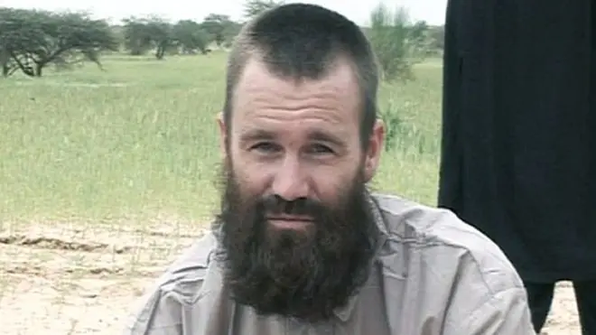 Johan Gustafsson dalam foto yang diambil pada 2012 saat diculik al qaeda akhirnya bebas (AFP PHOTO/AL-JAZEERA)