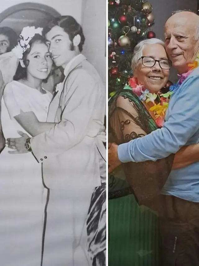 6 Potret Reka Ulang Foto Lawas Suami Istri Masa Muda Vs Kini, Nostalgia Romantis