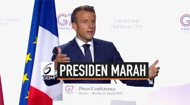 Presiden Prancis Emmanuel Macron marah setelah Presiden Brasil Jair Bolsonaro membalas unggahan Twitter tentang istrinya dengan respons tawa.