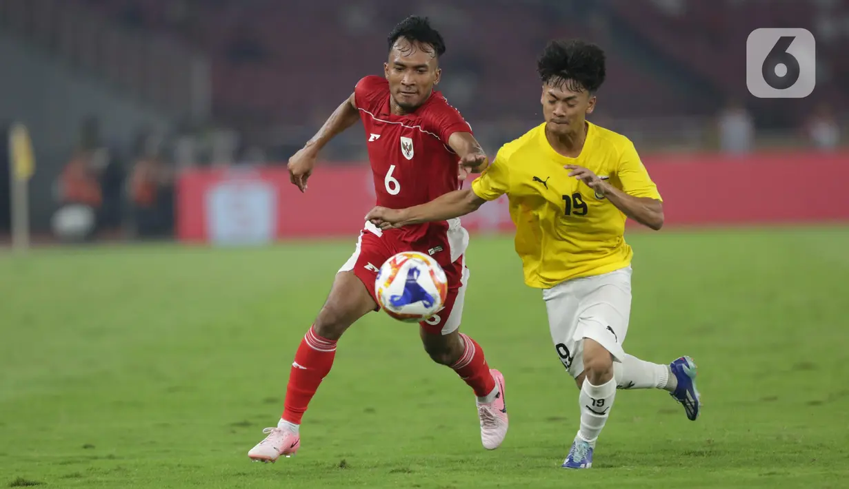 Sebelumnya, begitu laga dimulai Timnas Indonesia U-23 langsung tampil menyerang. (Liputan6.com/Helmi Fithriansyah)