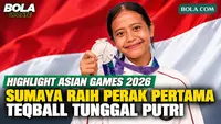 Highlight Sumaya Peraih Medali Perak Pertama Indonesia di Asian Games 2026 dari Teqball