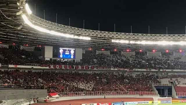 Suporter Timnas Indonesia U-19 (Ahmad Fawwaz Usman / Liputan6.com)