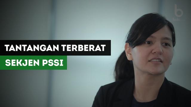 Berita video wawancara ekslusif jurnaslis Bola.com bersama Sekjen PSSI, Ratu Tisha Destria, mengenai tugas beratnya menjadi Sekjen PSSI wani