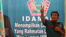 Ketua Umum Partai Idaman (Islam Damai Aman) Rhoma Irama menyampaikan pidato saat deklarasi Partai Idaman di Jakarta, Sabtu (11/7/2015). (Liputan6.com/Yoppy Renato)