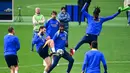 Pada leg pertama pertama, pekan lalu, Inter Milan menang 2-0 lewat gol Marcus Thuram dan Lautaro Martinez. (Piero CRUCIATTI/AFP)