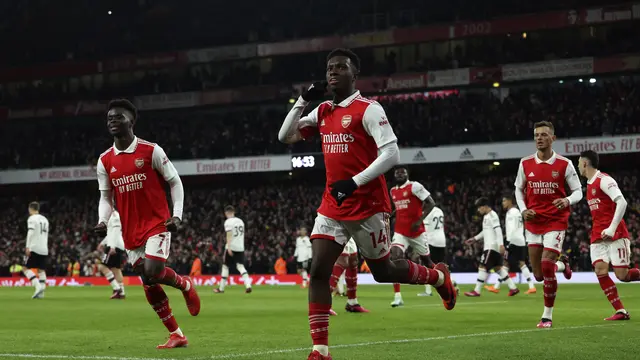 Cetak Dua Gol, Begini Aksi Eddie Nketiah saat Arsenal Bungkam Manchester United di Liga Inggris