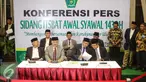 Kementerian Agama menetapkan 1 Syawal 1436 Hijriah jatuh pada Jumat, 17 Juli 2015, Jakarta, Kamis (16/7/2015). Ketetapan itu diputuskan setelah melaksanakan sidang isbat oleh Tim Badan Hisab Rukyat Kemenag. (Liputan6.com/Faizal Fanani)