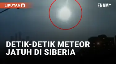 Meteor Lintasi Langit Malam di Siberia, Rusia