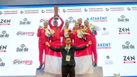 Indonesia membawa pulang dua medali perak serta satu perunggu dari World Junior Cadet and U-21 Karate Championship 2022 di Konya, Turki. Kejuaraan Dunia Karate Junior berlangsung dari 26 hingga 30 Oktober. (foto: istimewa)