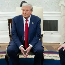 Tradisi kunjungan tersebut untuk mempertunjukkan pengalihan kekuasaan secara damai dalam demokrasi Amerika Serikat antara pemimpin yang berkuasa dan kepala eksekutif yang baru. (SAUL LOEB/AFP)