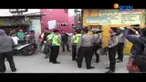 Dua kelompok warga terlibat tawuran di Jalan Raya Perjuangan, Tanah Merah, Koja, Jakarta Utara, Senin, 9 Oktober 2017.