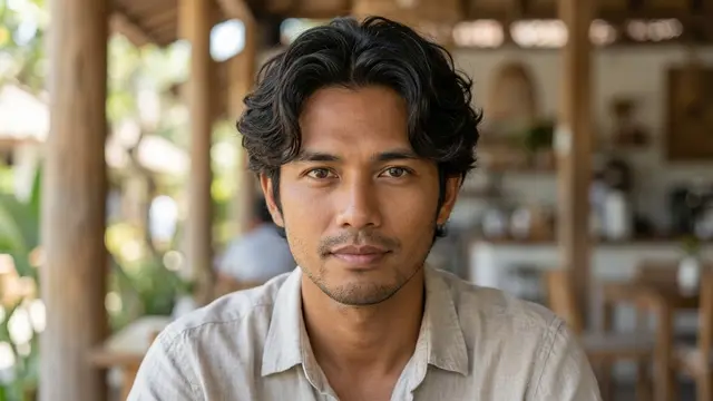 Model Rambut Pria Pendek Belah Tengah