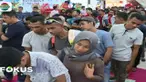 Tidak hanya tua dan muda, wanita pun antusias untuk ikut ajang lomba lari ini.