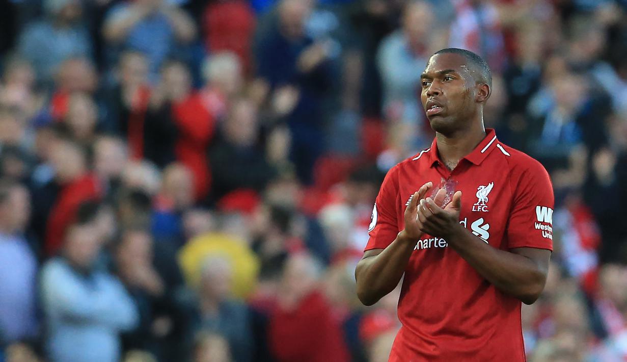 <p>Mantan pemain Liverpool, Daniel Sturridge dikabarkan tengah didekati tiga klub BRI Liga 1 2022/2023, Persija Jakarta, Persebaya Surabaya, dan Dewa United. Saat ini Sturridge berstatus bebas transfer dan menarik minat ketiga klub besar di Indonesia tersebut. (AFP/Lindsey Parnaby)</p>