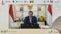 Menteri Koordinator Bidang Perekonomian (Menko Perekonomian) Airlangga Hartarto dalam Puncak Acara Gerakan Nasional Bangga Buatan Indonesia LAGAWIFEST 2022, di Lampung, Kamis (23/6/2022).