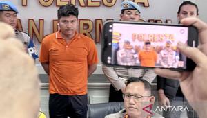 Polisi tersangka pembunuhan mahasiswi ULM. (Antara)