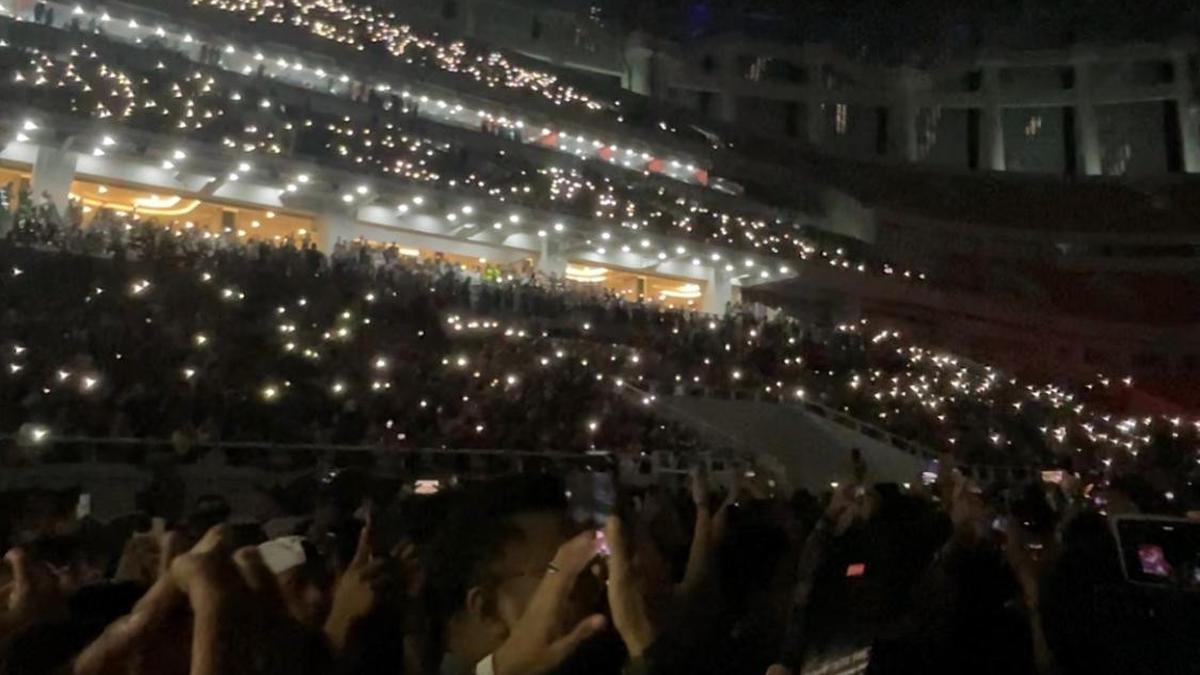 Momen Seru Prabowo Subianto, Anies Baswedan, dan AHY Saat Nonton Konser Dewa 19