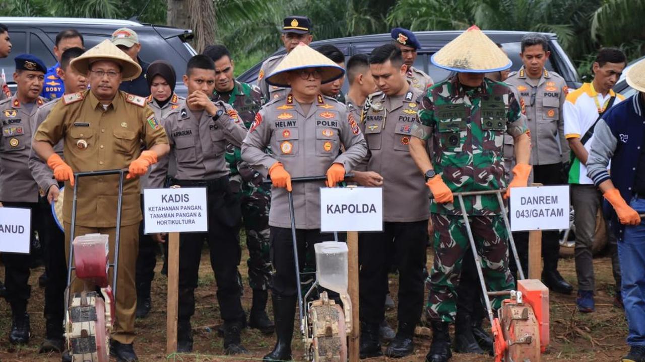 Dukung Ketahanan Pangan Nasional, Polda Lampung Siapkan Ribuan Hektar Lahan Jagung