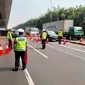 8 Gerbang Tol Jakarta-Cikampek disekat untuk mengendalikan mobilitas masyarakat selama periode PPKM Darurat Jawa-Bali. (Foto: PT Jasa Marga)